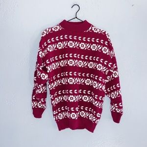 American Pride Vintage 1980s Maroon Sweater Size Large